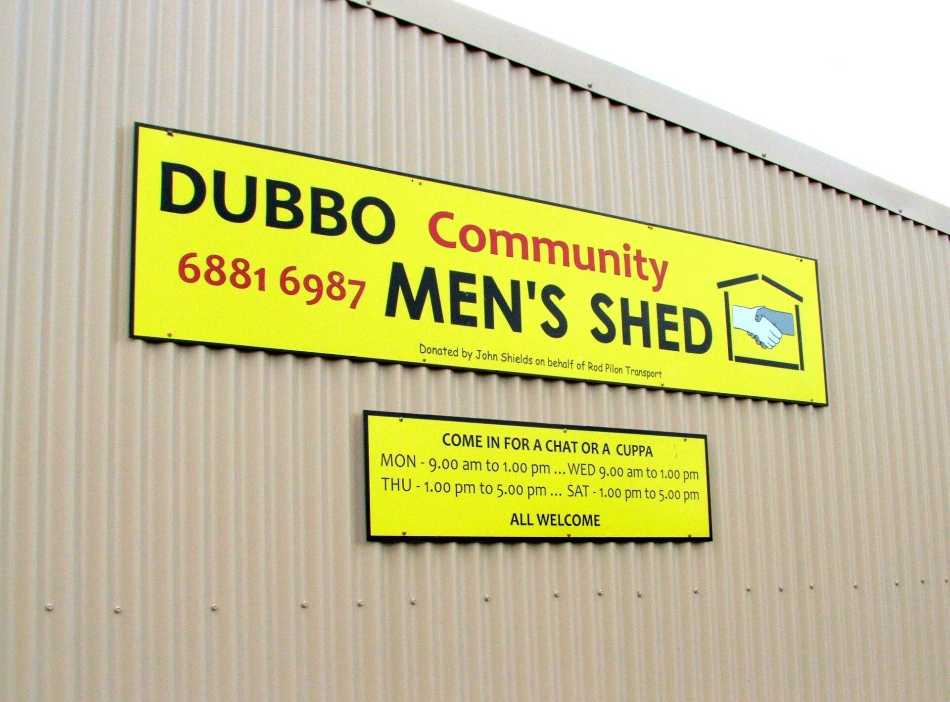 Dubbo Community Men's Shed Inc Australian Men's Shed Association
