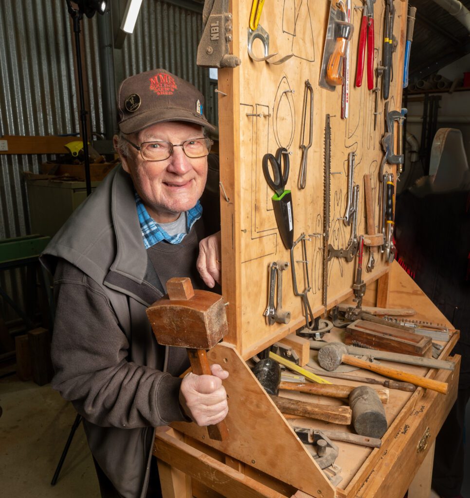 Alan Hart with some tools