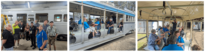 Riding the trams